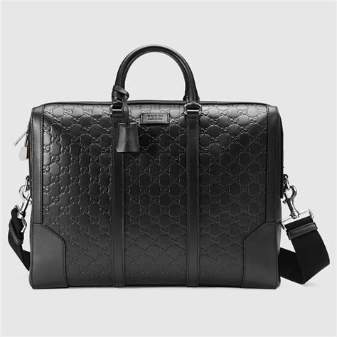 gucci signature leather briefcase.